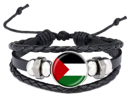 Love Palestine Flag Bracelet